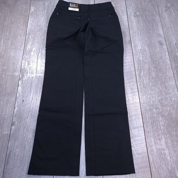 5.11 Tactical Pants Women’s 2 Regular Black Cirrus Covert Ripstop Straight Leg - Picture 3 of 10